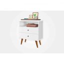 Ver imagem 2 de Mesa de Cabeceira 2 Gavetas 1 Nicho Status