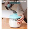Batedor Batedeira Manual Mixer Recipiente Ovos Creme Massa - 2