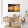 Quadro Decorativo Paisagem Mar Aberto - 100x70 Cm - 4