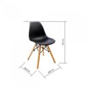 Ver imagem 3 de Cadeira Infantil Eames PP Dsw-m Branco/Madeirado