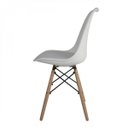 Ver imagem 4 de Cadeira para Sala de Jantar Saarinen PP Dsw-m Branco/Madeirado