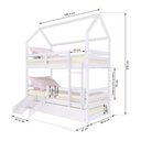 Ver imagem 3 de Treliche Casinha Solteiro Slim Rb com Kit Escada/escorregador e Grade de Proteção Madeira Maciça