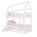 Ver imagem 2 de Treliche Casinha Solteiro Slim Rb com Kit Escada/escorregador e Grade de Proteção Madeira Maciça