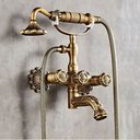 Ver imagem 5 de Ducha com Torneira Luxo Misturador Banheira Bronze Retrô Bronze Escovado