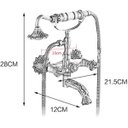 Ver imagem 7 de Ducha com Torneira Luxo Misturador Banheira Bronze Retrô Bronze Escovado