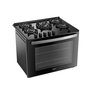Fogão de Embutir 5 Bocas Preto com Mesa de Vidro Dako Supreme Bivolt - 1