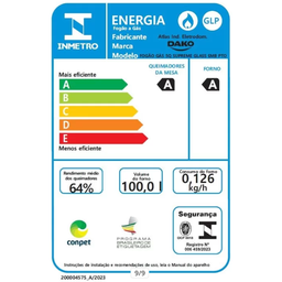 Fogão de Embutir 5 Bocas Preto com Mesa de Vidro Dako Supreme Bivolt - 8