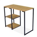 Ver imagem 3 de Mesa Infantil Juvenil Nic 900 Mm Base Preto Tampo Naturale