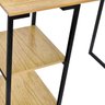 Mesa Infantil Juvenil Nic 900 Mm Base Preto Tampo Naturale - 4