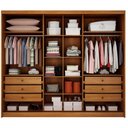 Ver imagem 2 de Guarda Roupa Casal Lôgan Plus 3 Portas 6 Gavetas Cinamomo - Novo Horizonte