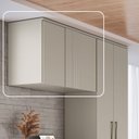 Ver imagem 2 de Módulo Aéreo 2 Portas 100cm x 73cm Elegance Cinza/Níquel