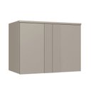 Ver imagem 1 de Módulo Aéreo 2 Portas 100cm x 73cm Elegance Cinza/Níquel