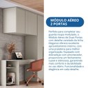 Ver imagem 6 de Módulo Aéreo 2 Portas 100cm x 73cm Elegance Cinza/Níquel