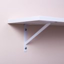 Ver imagem 4 de Kit 3 Prateleiras 100 x 25cm Branca com Mão Francesa