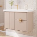 Ver imagem 1 de Gabinete para Banheiro 80cm com 1 Porta 2 Gavetas e Cuba de Embutir Copenhague