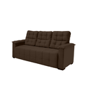 Ver imagem 1 de Sofá 03 Lugares Elegance Plus Sofisticato - Marrom