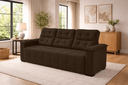 Ver imagem 1 de Sofá 03 Lugares Elegance Plus Sofisticato - Marrom