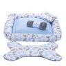 Kit Cama Pet Cachorro ou Gato Nuvens Azul Tam: G 04 Peças [f101] - 1