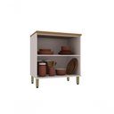 Ver imagem 2 de Balcão de Cozinha Bari 2 Portas MDF 80cm Branco Luciane Móveis