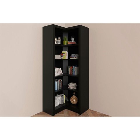 Estante p/ Quarto Solteiro ME4132 Preto Tecnomobili