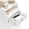 Mesa de Cabeceira 3 Gavetas e Nicho Luxo New -:branco - 3