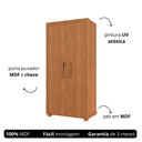 Ver imagem 2 de Armário Multiuso 2 Portas Mdf Organizador Versátil para Quarto Cozinha ou Escritório