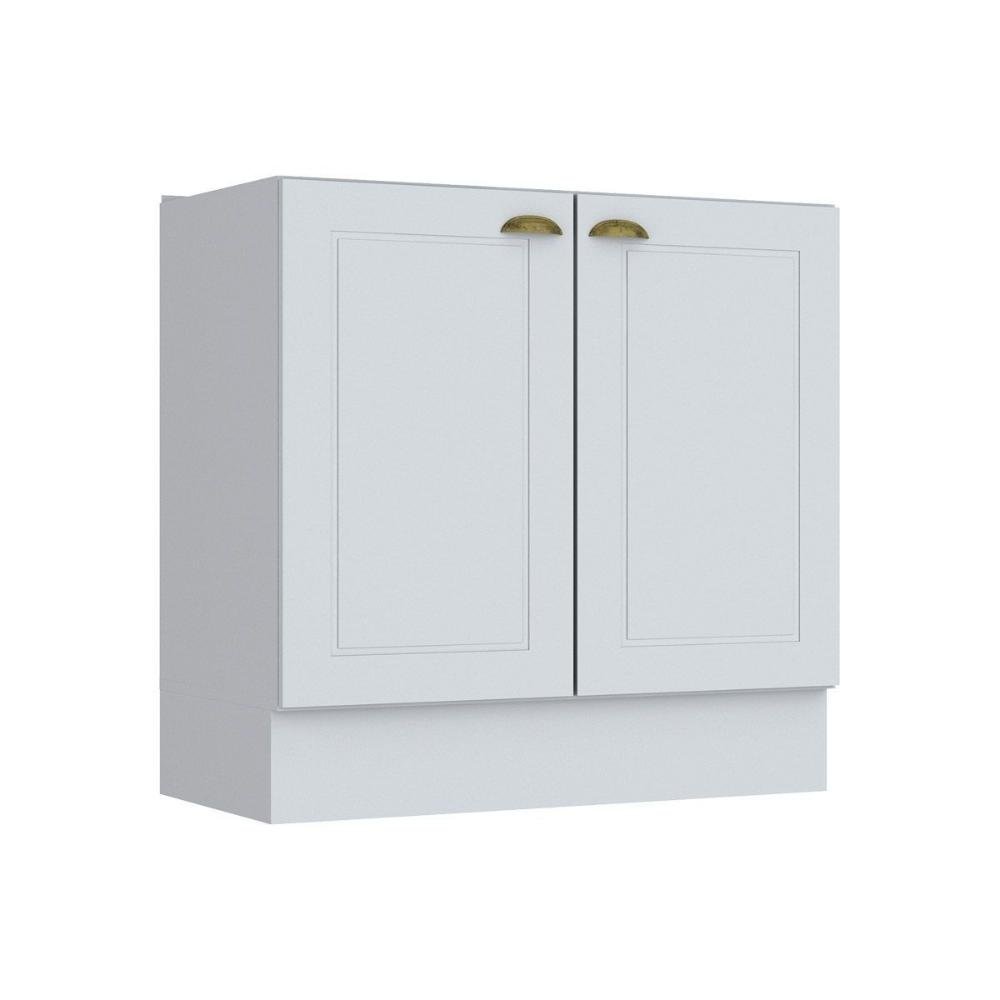 Módulo Cozinha Henn Americana Balcão 2 Portas s/ Tampo Branco
