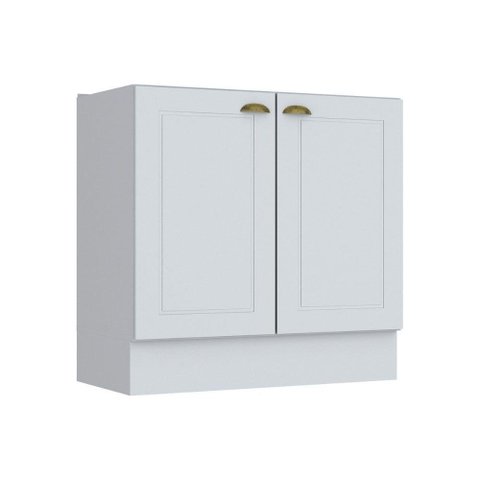 Módulo Cozinha Henn Americana Balcão 2 Portas s/ Tampo Branco