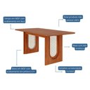 Ver imagem 3 de Mesa 1,80 de Jantar em Mdf Valentina Cimol Cinamomo