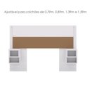 Ver imagem 3 de Cabeceira Extensivel 236 Cm Toq 50018 Branco Camarim Vlr
