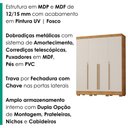 Ver imagem 5 de Guarda Roupa Casal 4 Portas 3 Gavetas 159 cm Domus Cedro Areia Rudk
