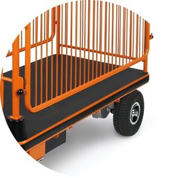 Carrinho Tipo Plataforma 400kg Motorizado a Bateria 24v Brutus C48m Beta - 5