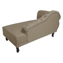 Ver imagem 4 de Recamier Namoradeira Divã Lado Direito Larissa Suede Capuccino - Ds Estofados