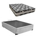 Ver imagem 2 de Cama Base Box Baú Casal Super Black Suede Cinza + Colchão Casal Super Black D33 28x138x188