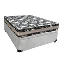Ver imagem 3 de Cama Base Box Baú Casal Super Black Suede Cinza + Colchão Casal Super Black D33 28x138x188