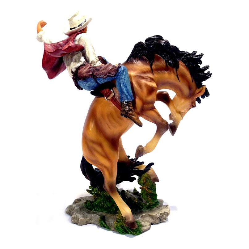 Cowboy Peão de Rodeio Cavalo Original Veronese 50809 - 2