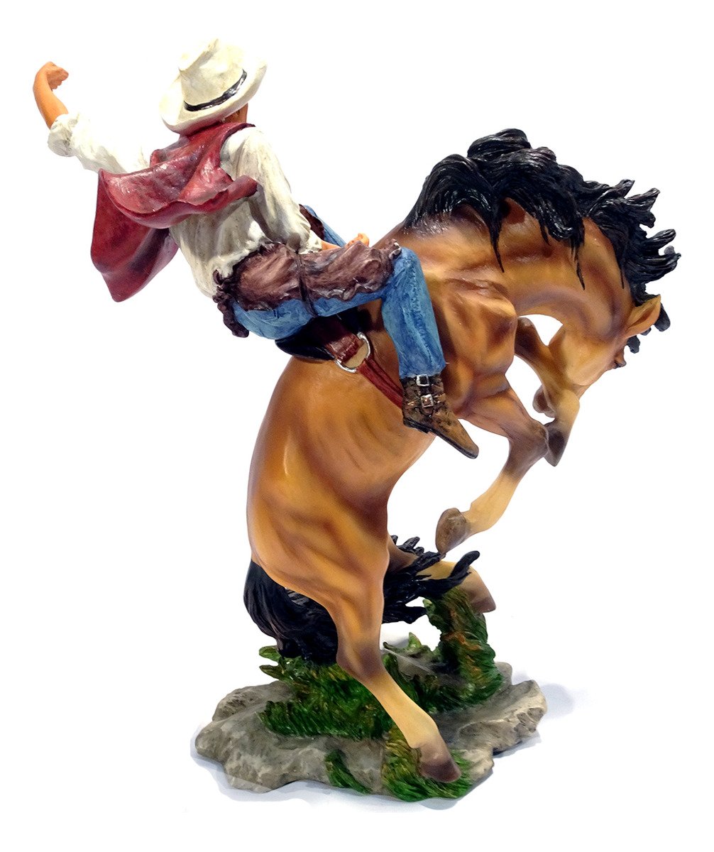 Cowboy Peão de Rodeio Cavalo Original Veronese 50809 - 4