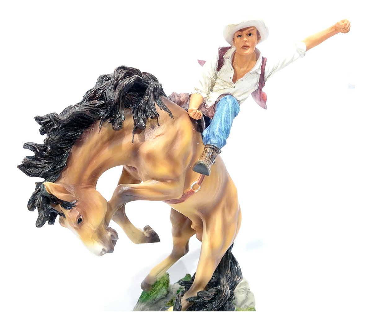 Cowboy Peão de Rodeio Cavalo Original Veronese 50809 - 5