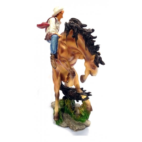 Cowboy Peão de Rodeio Cavalo Original Veronese 50809 - 3