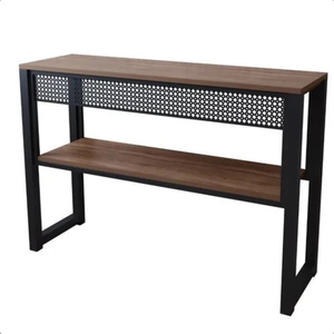 Estante Aparador Industrial Vintage Buffet com 2 Prateleiras Luxo