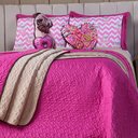 Ver imagem 4 de Kit Cobre Leito Donuts Dog Dupla Face Almofadas Queen 7 Peça