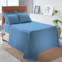 Ver imagem 4 de Jogo Cama Queen Size Algodão 130 Fios Liso Conforto Macio