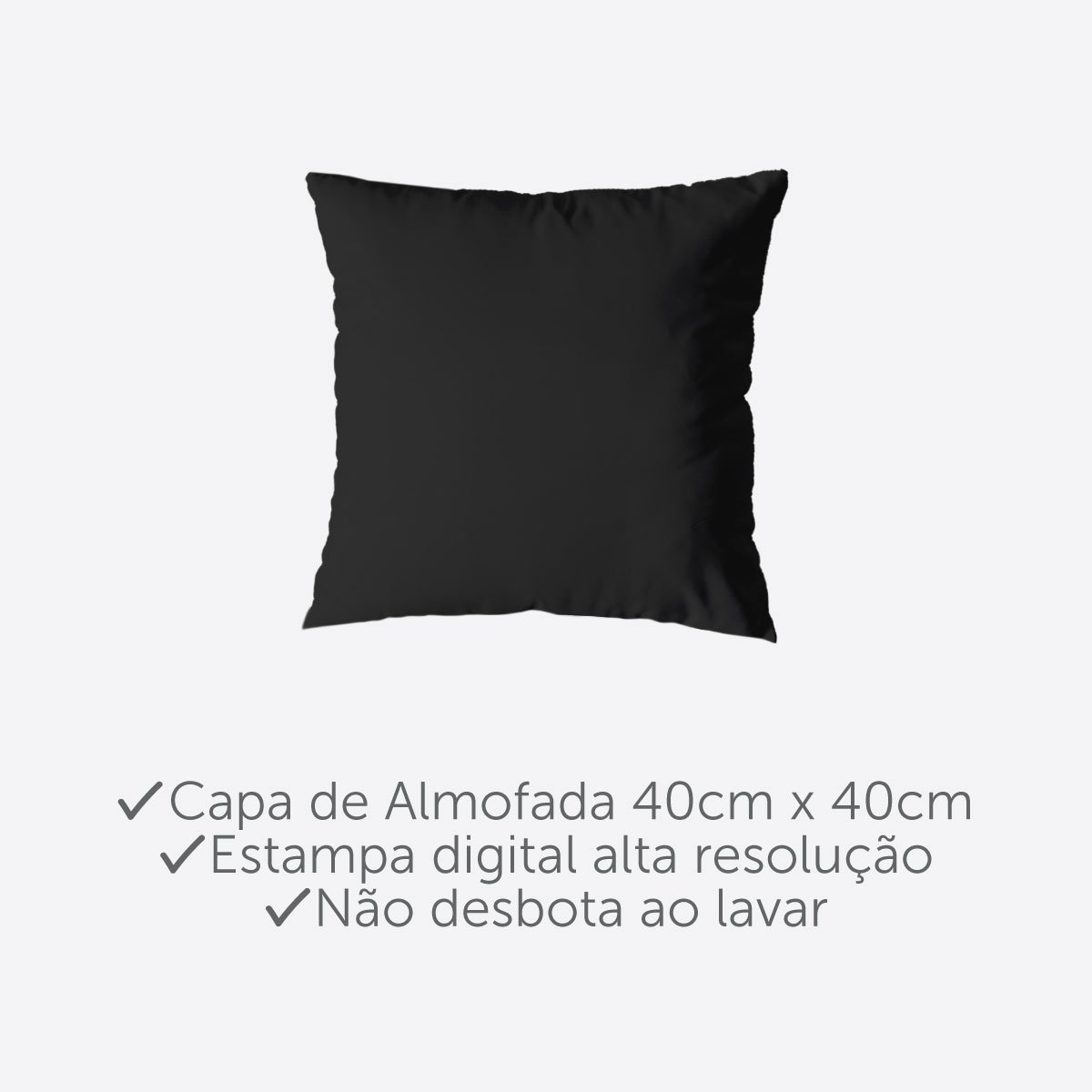 Kit 4 Capas de Almofada 40x40 Pastilhas Roxo Zíper Invisível - 4