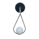 Ver imagem 1 de Arandela Formato Gota Sole Cromado Polido 1g9 Globo de 10 Cm 6077 - Metal Domado