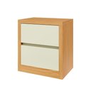 Ver imagem 2 de Mesa de Cabeceira Moderna 54 cm Premium com 02 Gavetas 100% MDF Dalla Costa Cor:Off White com
