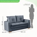 Ver imagem 3 de Conjunto Sofá 2 e 3 Lugares Ipanema 