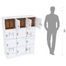 ARMÁRIO ESCANINHO 12 PORTAS CHAVE M226.2021.B ORGANIZADOR MUNDI MOVEIS - 5