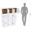 Ver imagem 5 de ARMÁRIO ESCANINHO 12 PORTAS CHAVE M226.2021.B ORGANIZADOR MUNDI MOVEIS