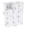 ARMÁRIO ESCANINHO 12 PORTAS CHAVE M226.2021.B ORGANIZADOR MUNDI MOVEIS - 2