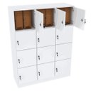 Ver imagem 1 de ARMÁRIO ESCANINHO 12 PORTAS CHAVE M226.2021.B ORGANIZADOR MUNDI MOVEIS